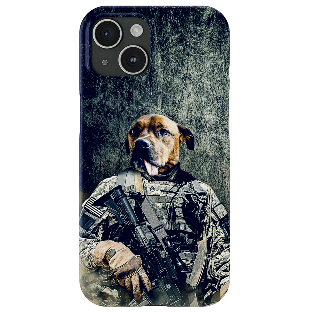 Funda para teléfono personalizada &#39;El veterano del ejército&#39;