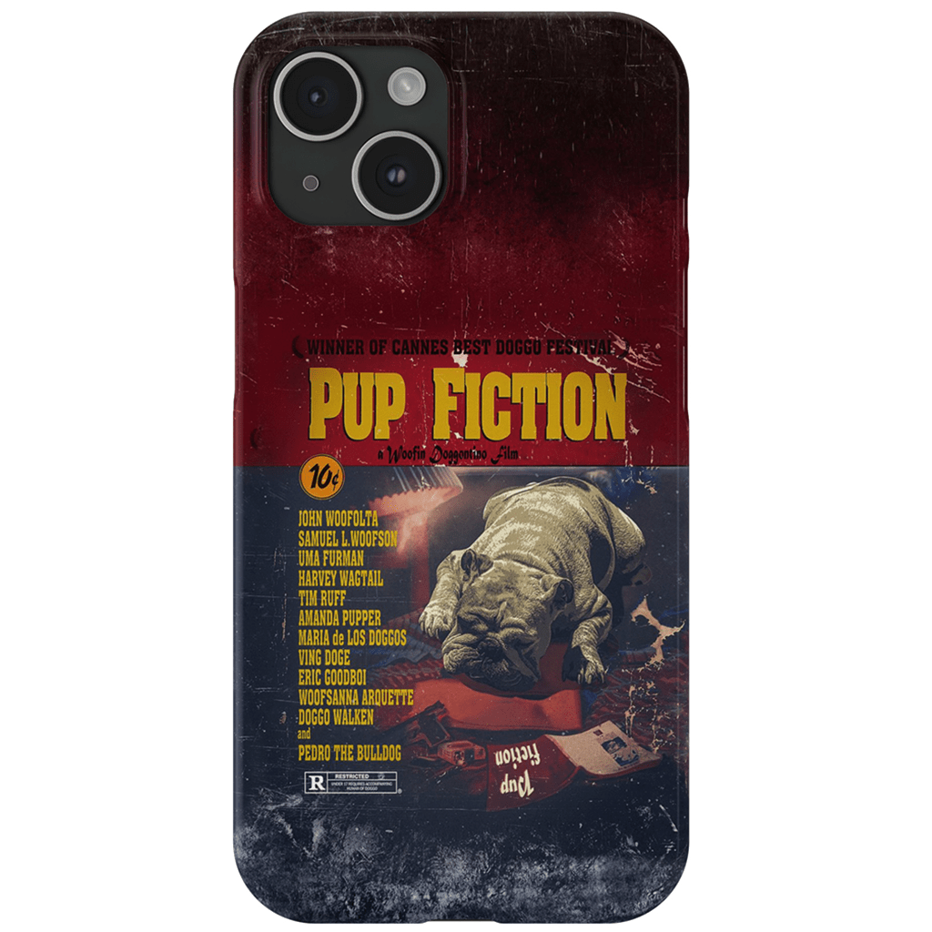 &#39;Pup Fiction&#39; Personalized Phone Case