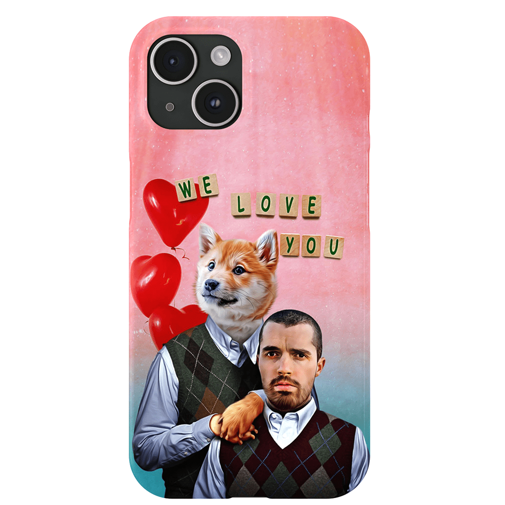 &#39;Step Doggo/Human Valentines&#39; Personalized Phone Cases