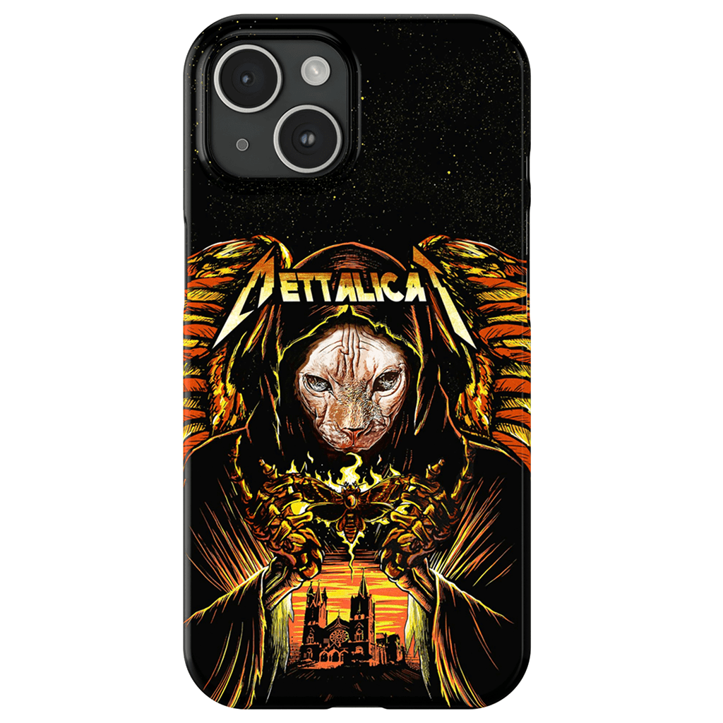 &#39;Mettalicat&#39; Personalized Phone Case