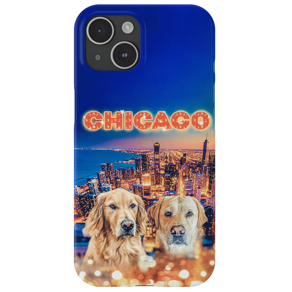 Funda personalizada para teléfono con 2 mascotas &#39;Doggos Of Chicago&#39;