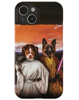 'Princess Leidown & Jedi-Doggo' Personalized 2 Pet Phone Case