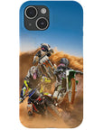 'The Motocross Riders' Personalized 3 Pet Phone Case