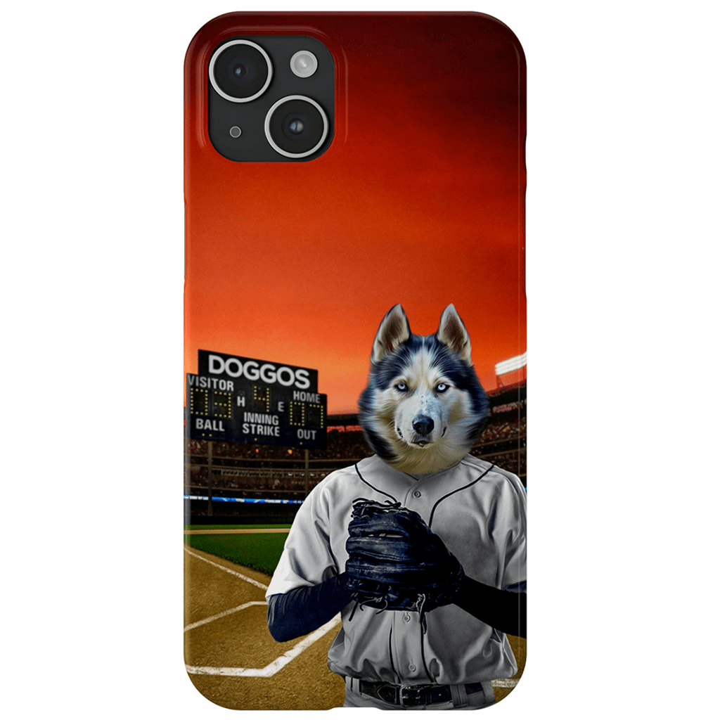 &#39;The Baseball Player&#39; Personalized Phone Case