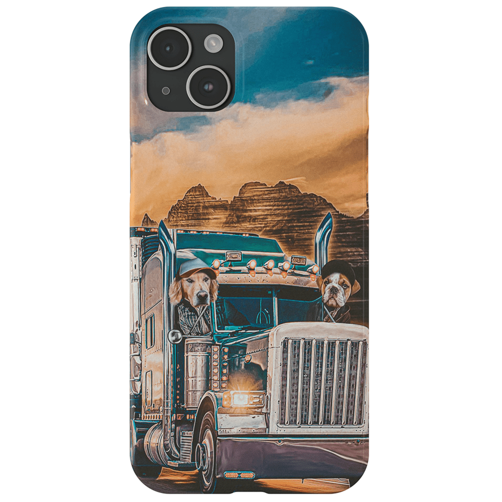 &#39;The Truckers&#39; Personalized 2 Pet Phone Case