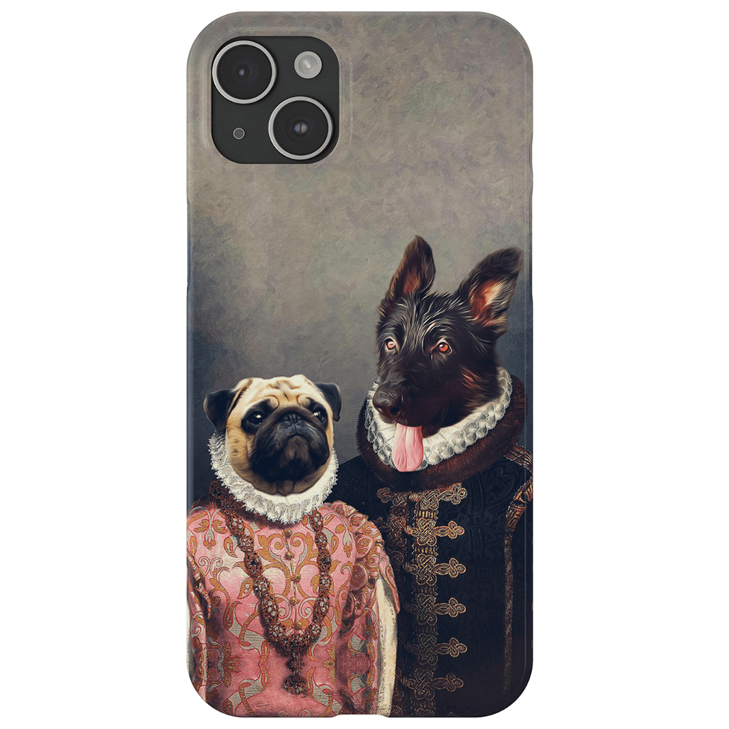 Funda personalizada para teléfono con 2 mascotas &#39;Duque y Archiduquesa&#39;