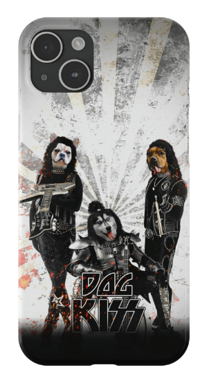 &#39;Kiss Doggos&#39; Personalized 3 Pet Phone Case