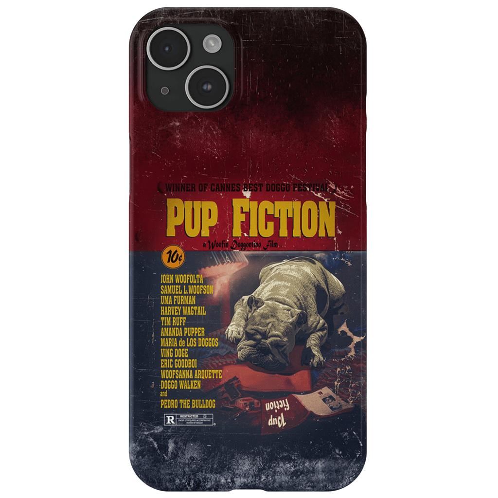 &#39;Pup Fiction&#39; Personalized Phone Case