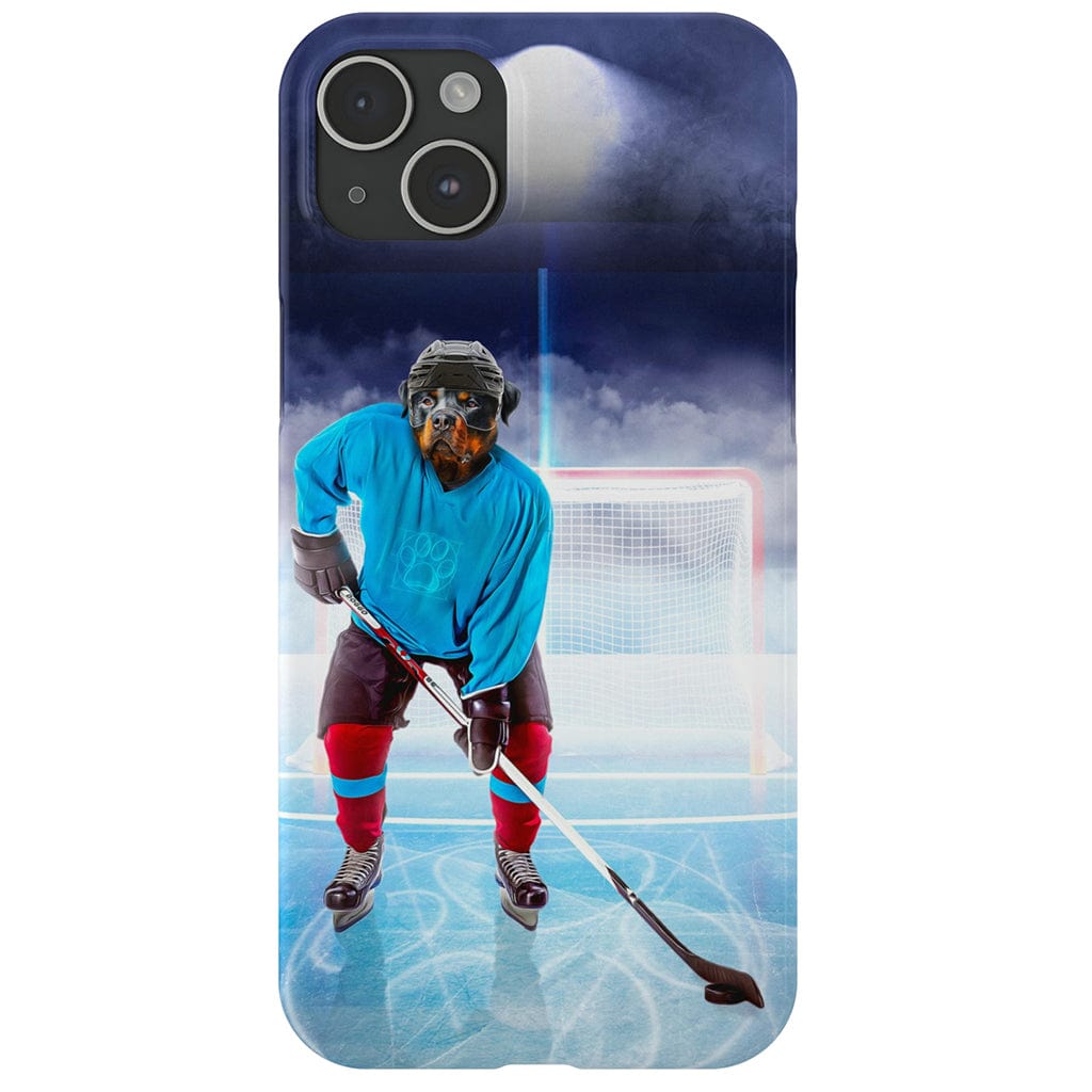 Funda para móvil personalizada &#39;El jugador de hockey&#39;