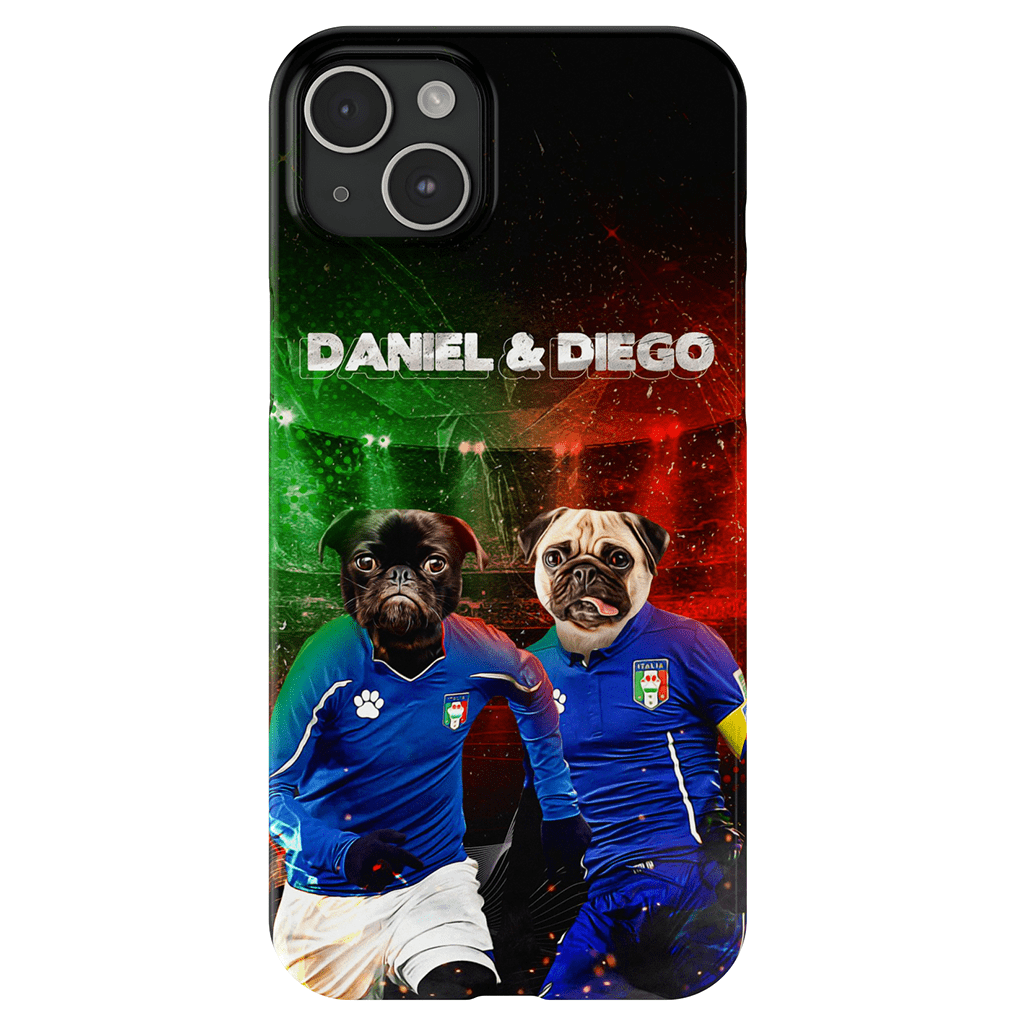 &#39;Italy Doggos&#39; Personalized 2 Pet Phone Case