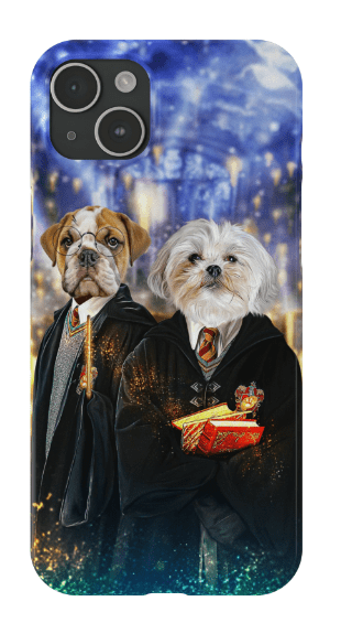 &#39;Harry Doggers 2&#39; Funda personalizada para teléfono con 2 mascotas