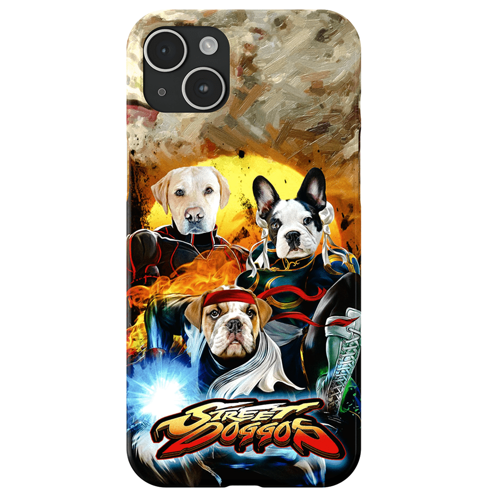 &#39;Street Doggos&#39; Funda personalizada para teléfono con 3 mascotas