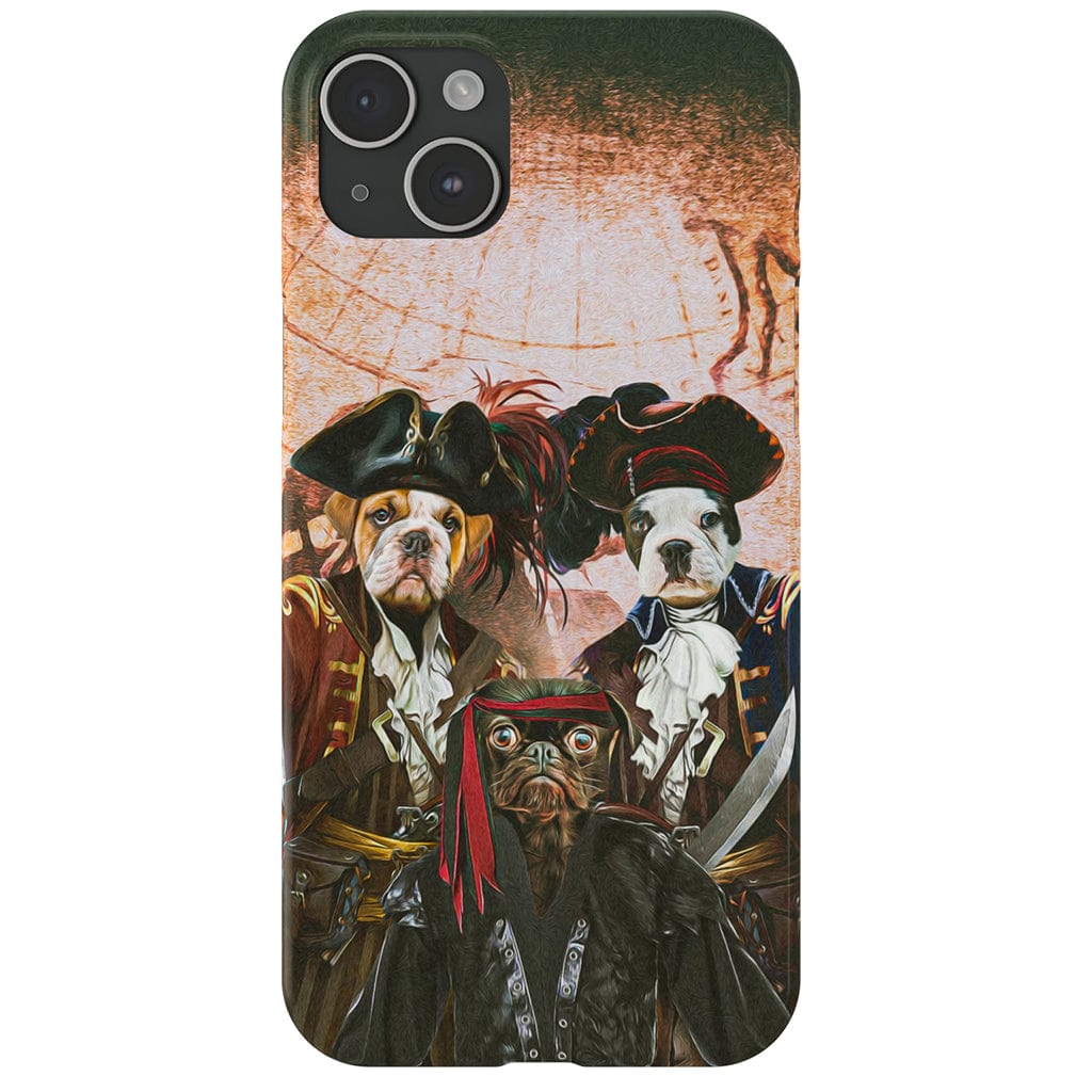 &#39;Los Piratas&#39; Funda personalizada para teléfono con 3 mascotas