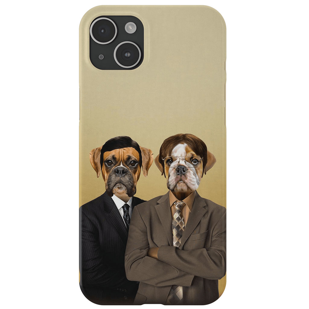 &#39;The Woofice&#39; Personalized 2 Pet Phone Case