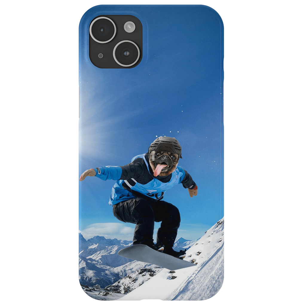 &#39;The Snowboarder&#39; Personalized Phone Case