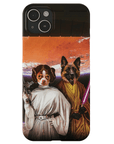 'Princess Leidown & Jedi-Doggo' Personalized 2 Pet Phone Case