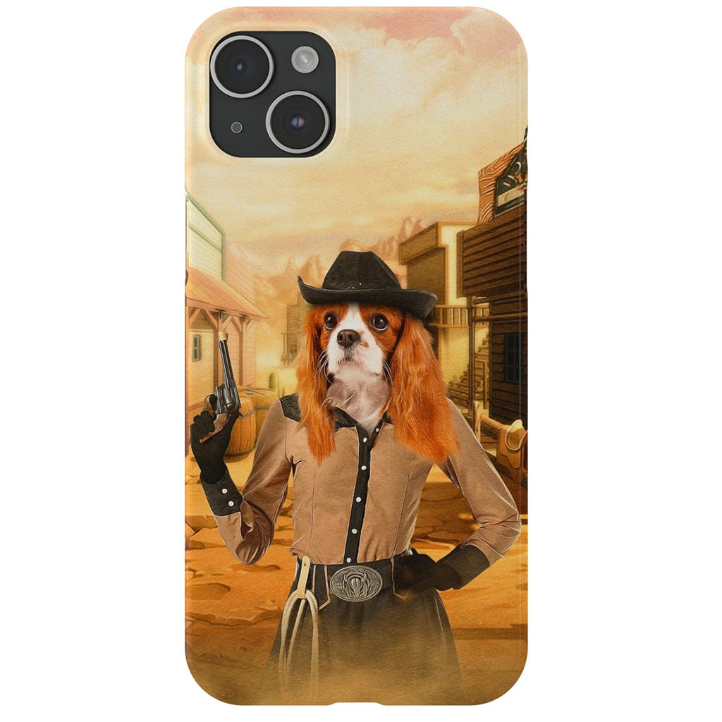 &#39;The Cowgirl&#39; Personalized Phone Case