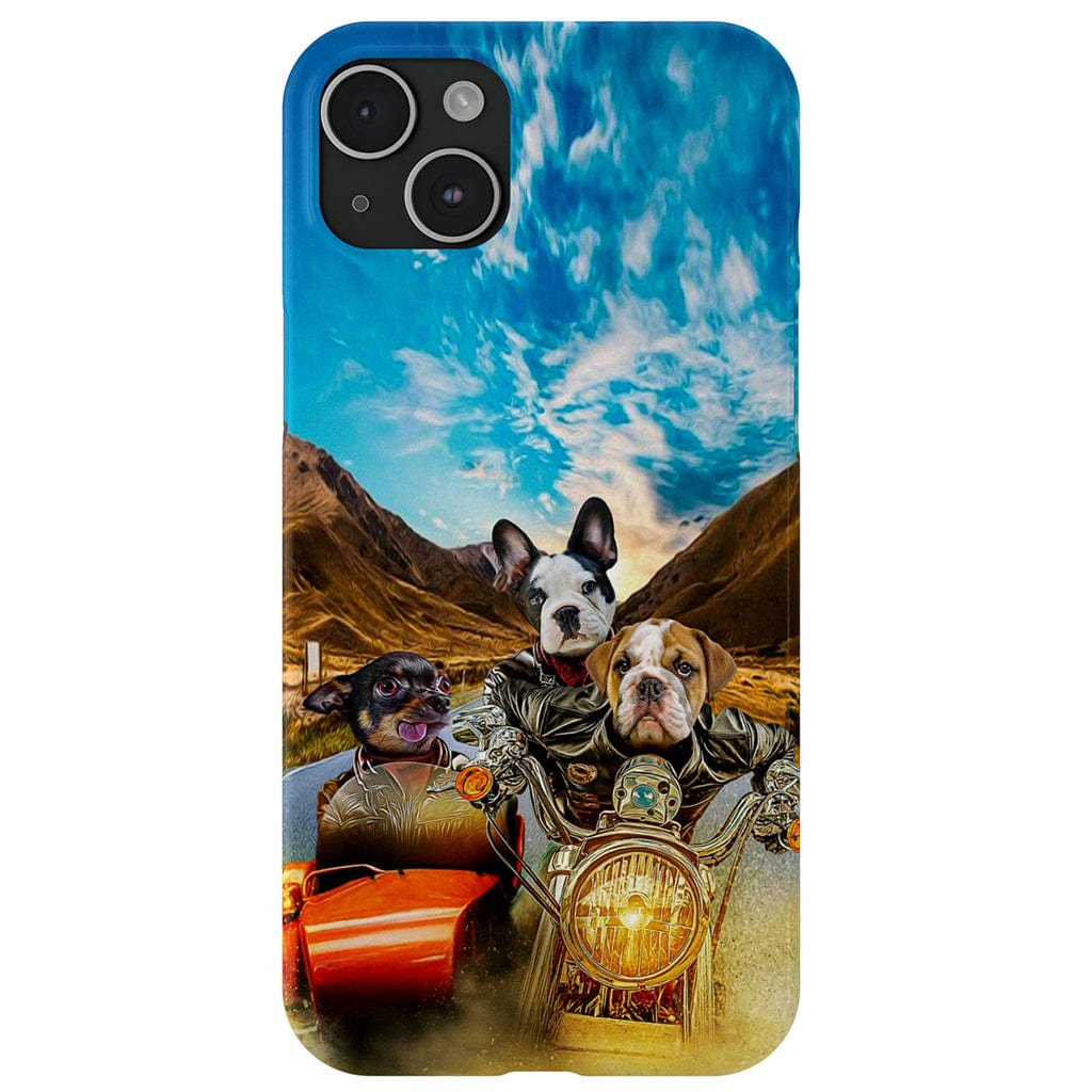 &#39;Harley Wooferson&#39; Funda personalizada para teléfono con 3 mascotas