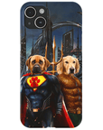 'Superdog & Aquadog' Personalized 2 Pet Phone Case