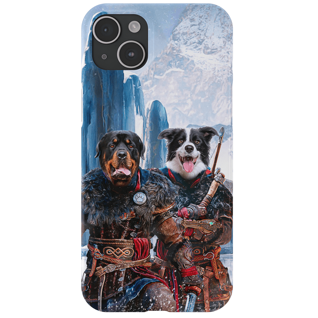 &#39;The Viking Warriors&#39; Personalized 2 Pet Phone Case