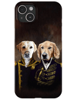 'The Admiral and the Captain' Personalized 2 Pet Phone Case