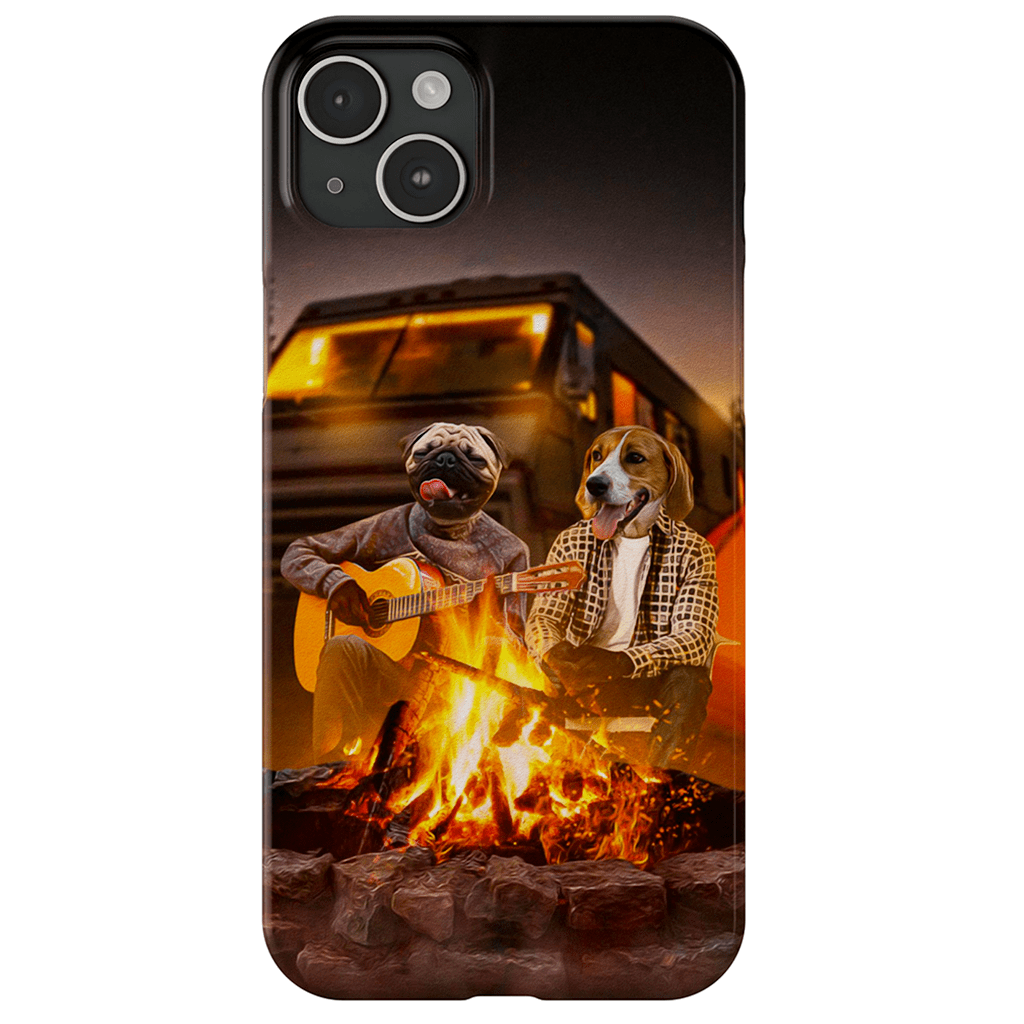 &#39;The Campers&#39; Personalized 2 Pet Phone Case