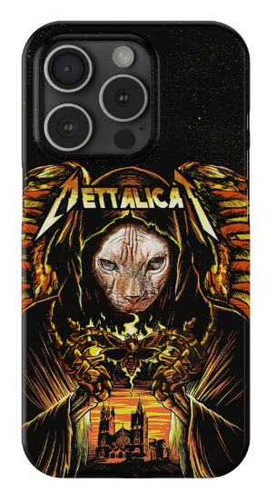 &#39;Mettalicat&#39; Personalized Phone Case