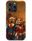 'Superdog & Wonder Doggette' Personalized 2 Pet Phone Case