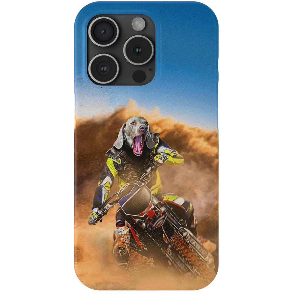 &#39;The Motocross Rider&#39; Personalized Phone Case