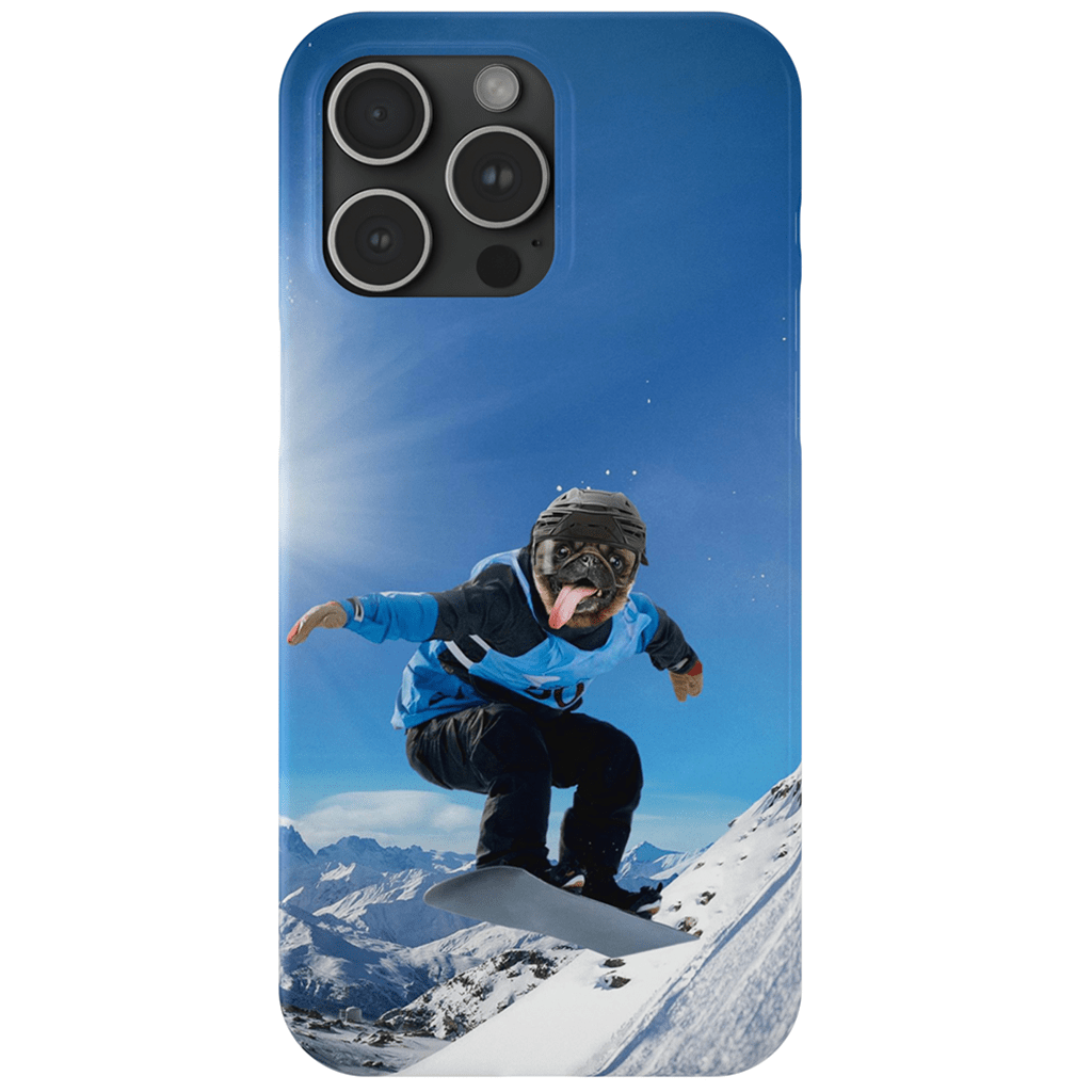 &#39;The Snowboarder&#39; Personalized Phone Case