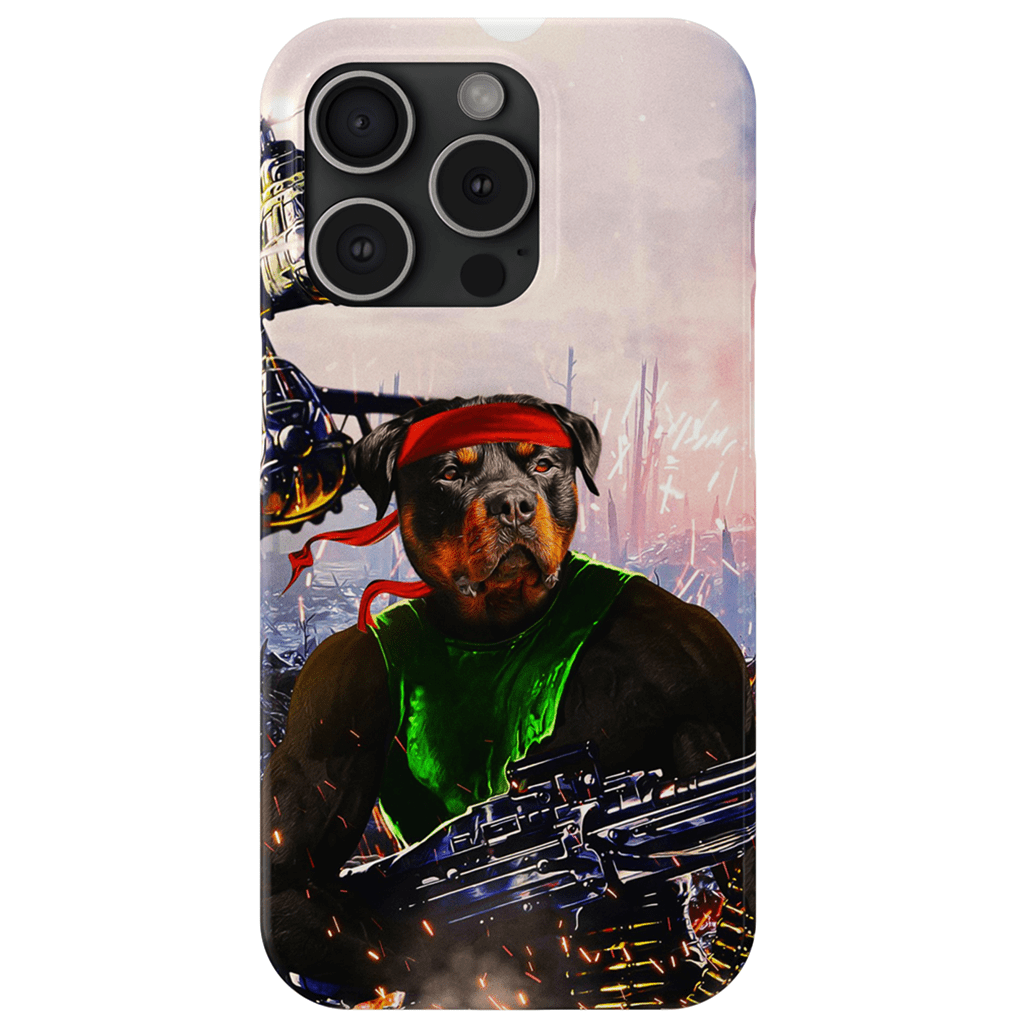 &#39;Rambo Doggo&#39; Personalized Phone Case