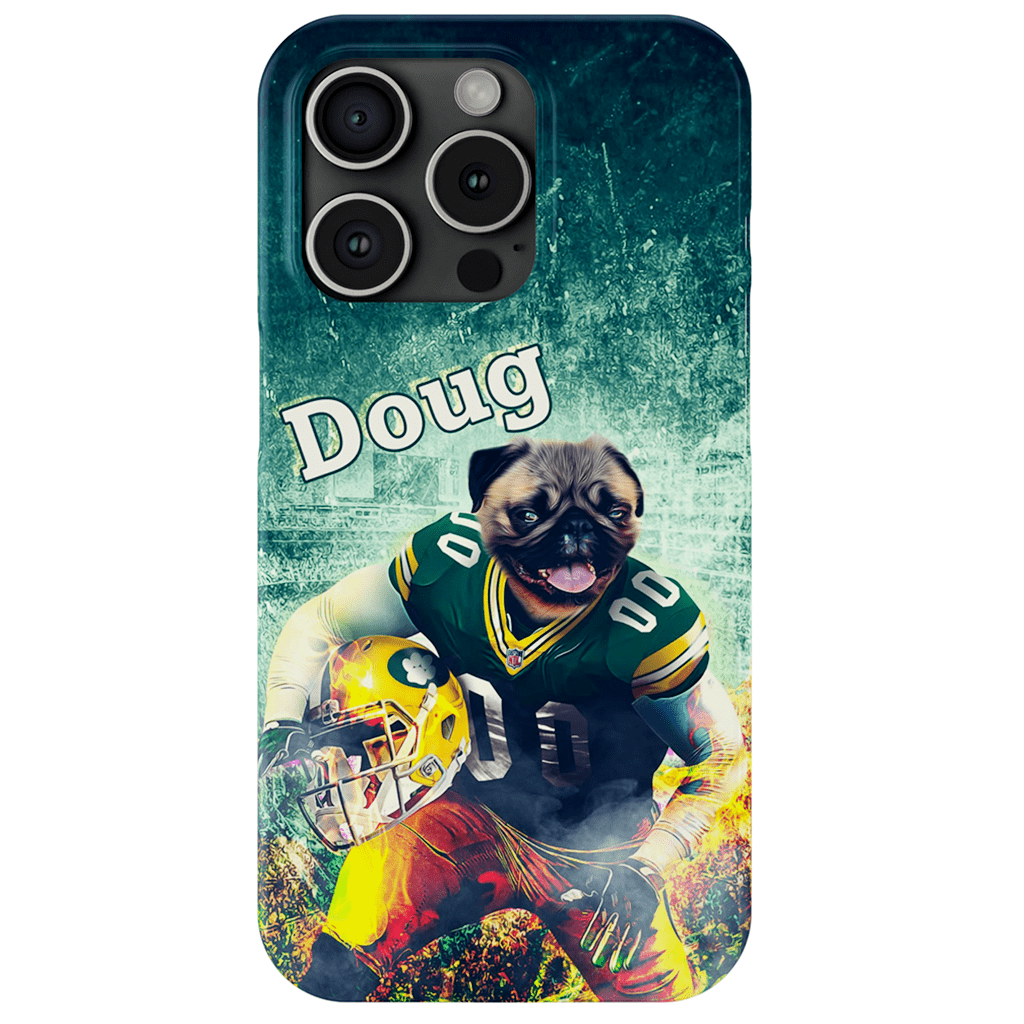 Funda personalizada para teléfono con perro &#39;Green Bay Doggos&#39;