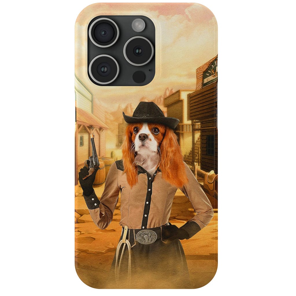 &#39;The Cowgirl&#39; Personalized Phone Case