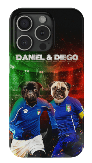 &#39;Italy Doggos&#39; Personalized 2 Pet Phone Case