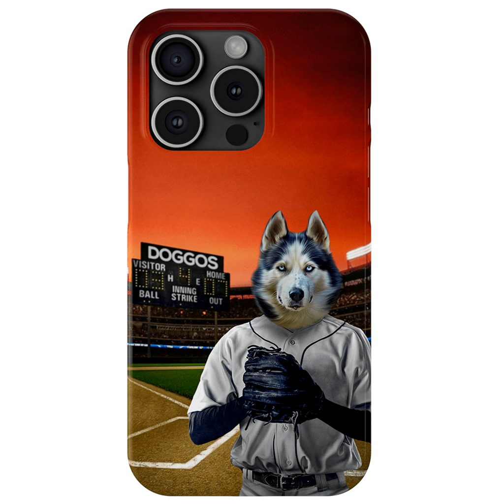 &#39;The Baseball Player&#39; Personalized Phone Case