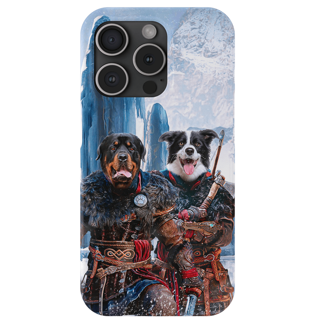 &#39;The Viking Warriors&#39; Personalized 2 Pet Phone Case