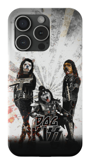 &#39;Kiss Doggos&#39; Personalized 3 Pet Phone Case