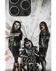 Funda personalizada para teléfono con 3 mascotas 'Kiss Doggos'