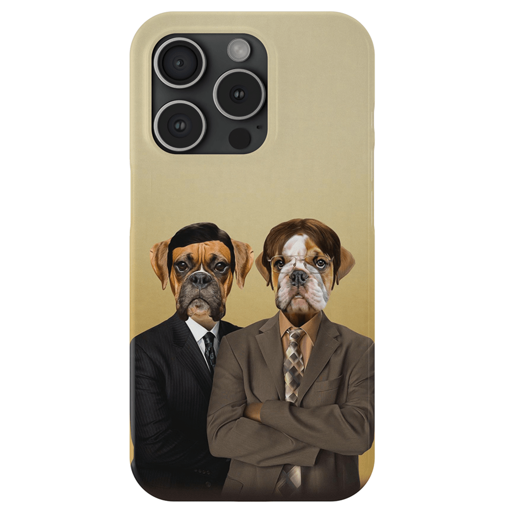 &#39;The Woofice&#39; Personalized 2 Pet Phone Case