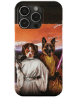 'Princess Leidown & Jedi-Doggo' Personalized 2 Pet Phone Case