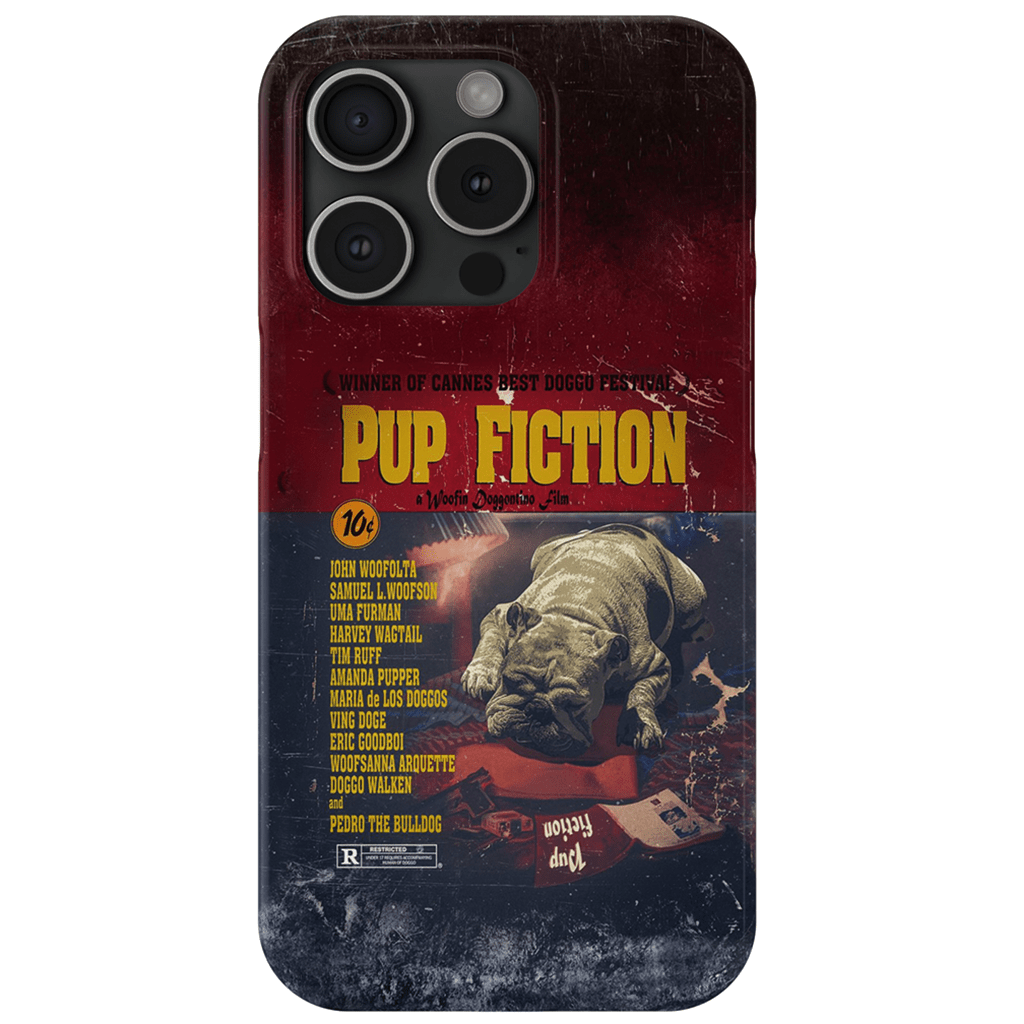 &#39;Pup Fiction&#39; Personalized Phone Case