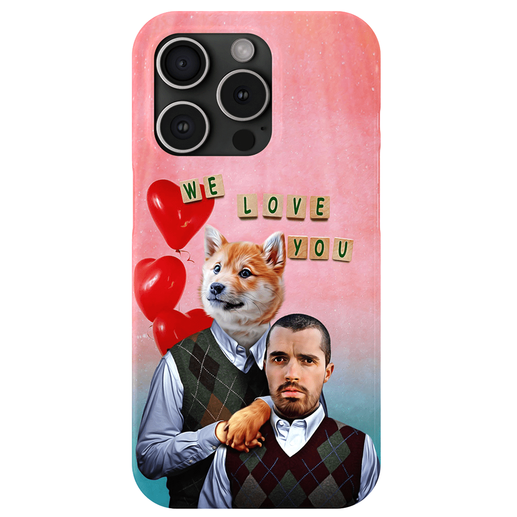 &#39;Step Doggo/Human Valentines&#39; Personalized Phone Cases