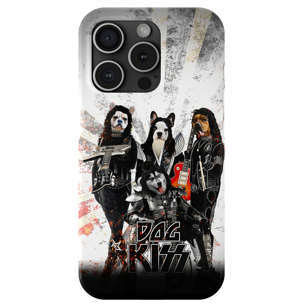 Funda personalizada para teléfono con 4 mascotas &#39;Kiss Doggos&#39;