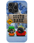 'South Bark' Personalized 2 Pet Phone Case