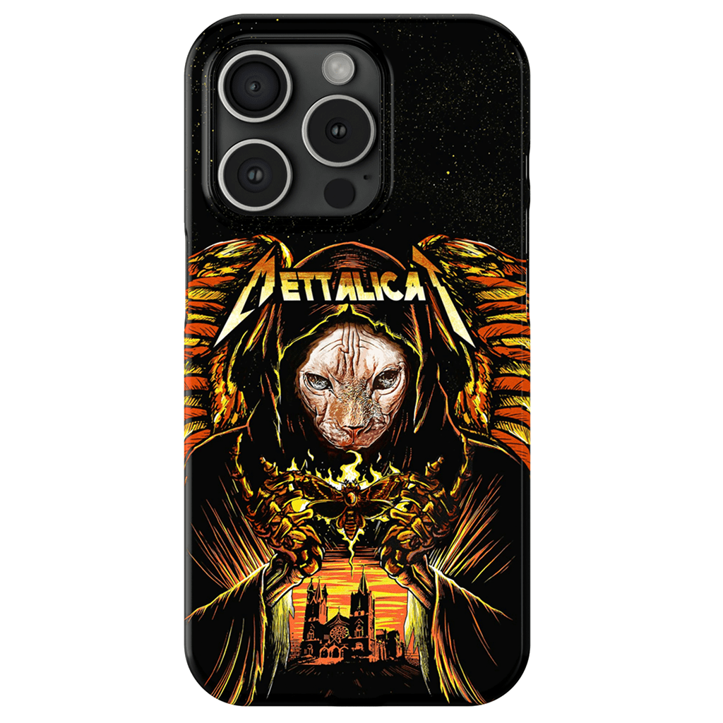 &#39;Mettalicat&#39; Personalized Phone Case