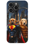 'Superdog & Aquadog' Personalized 2 Pet Phone Case