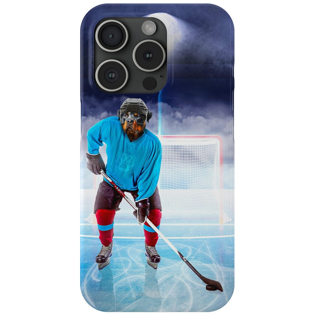 Funda para móvil personalizada &#39;El jugador de hockey&#39;