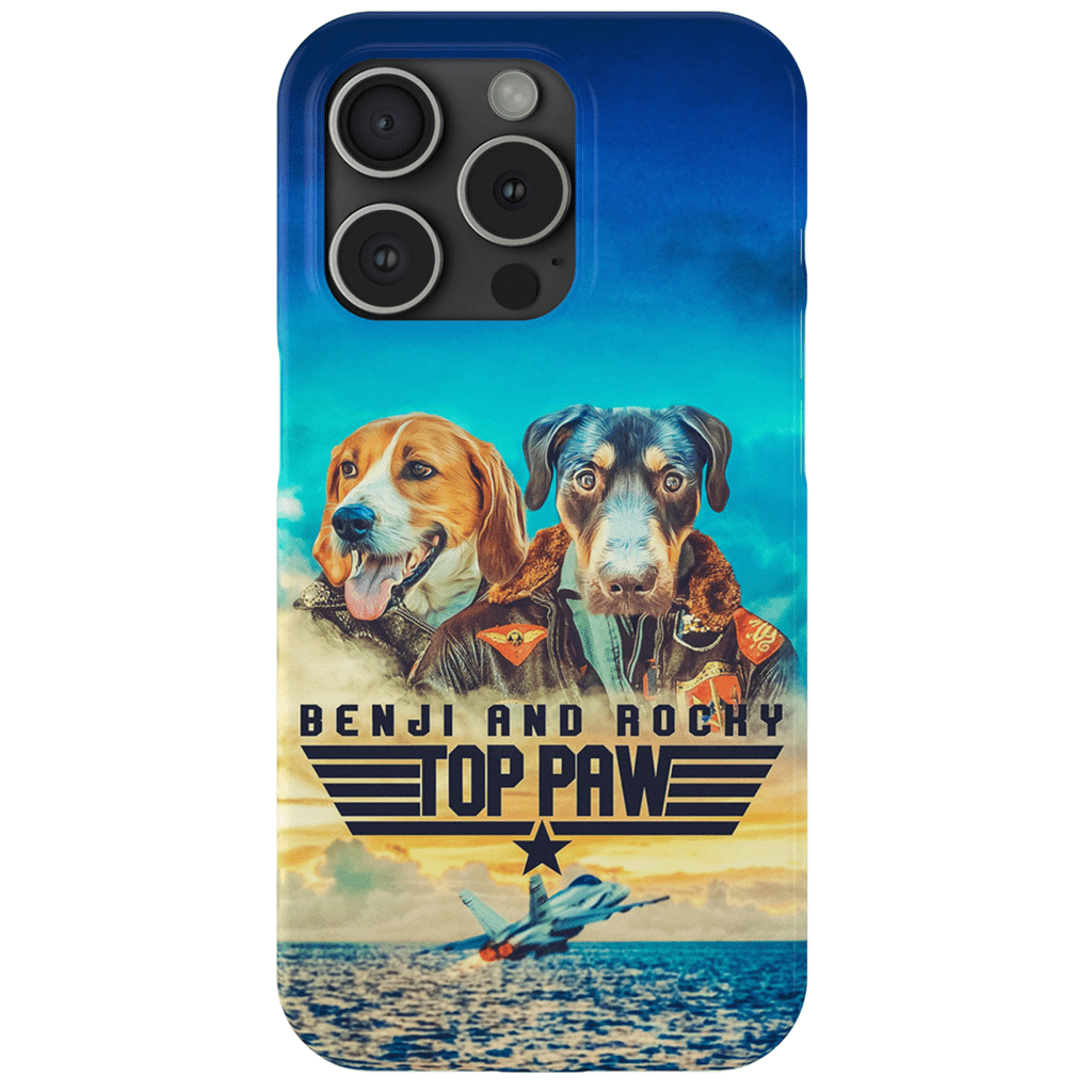 &#39;Top Paw&#39; Personalized 2 Pet Phone Case