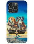 Funda personalizada para teléfono con 2 mascotas 'Top Paw'