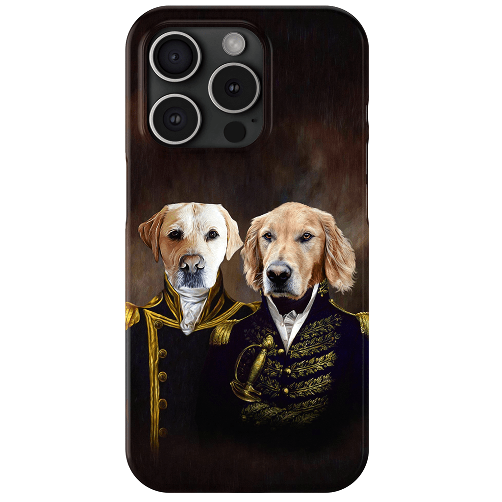 &#39;The Admiral and the Captain&#39; Personalized 2 Pet Phone Case